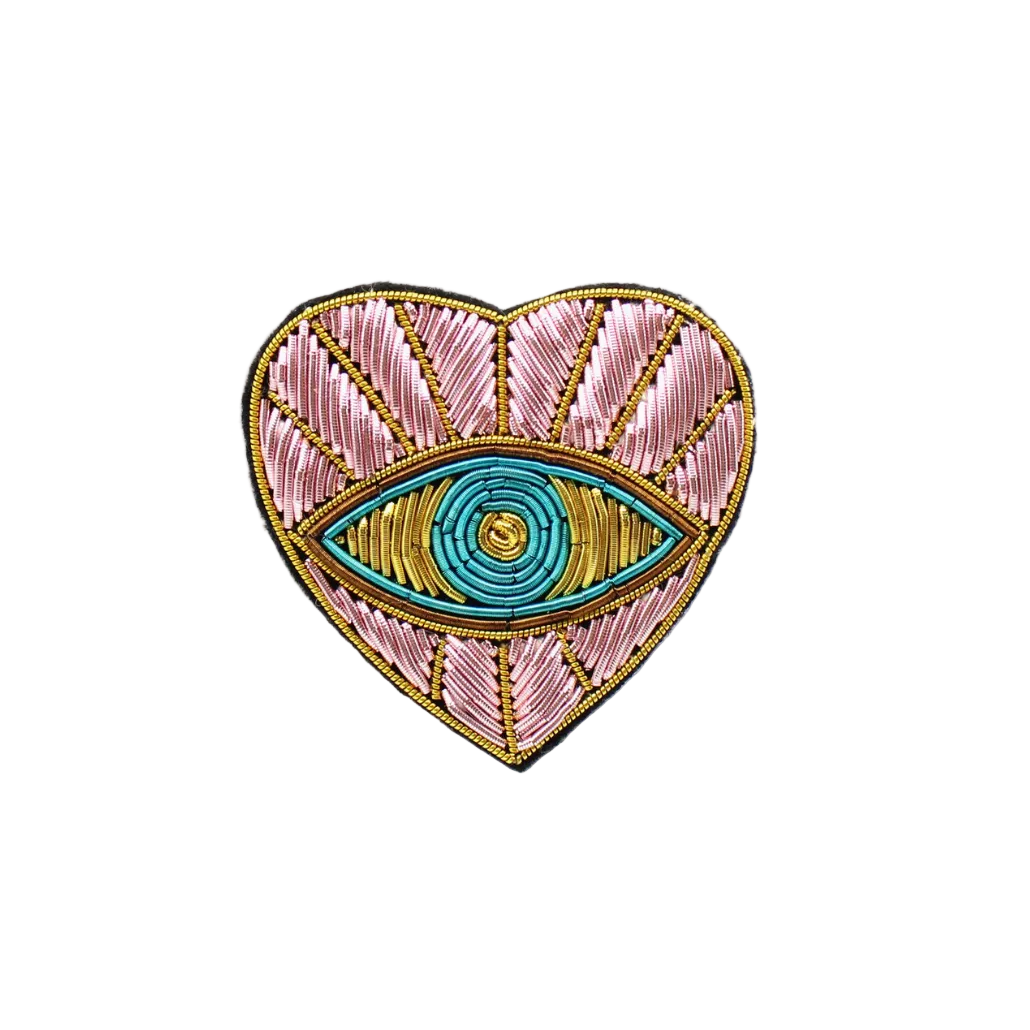 Pink Evil Eye Brooch
