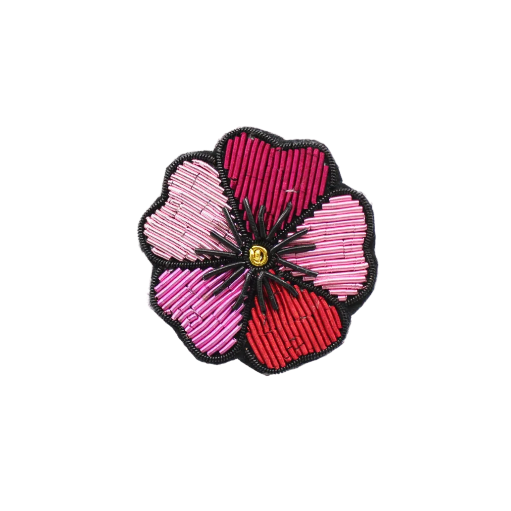 Pink Flower Brooch