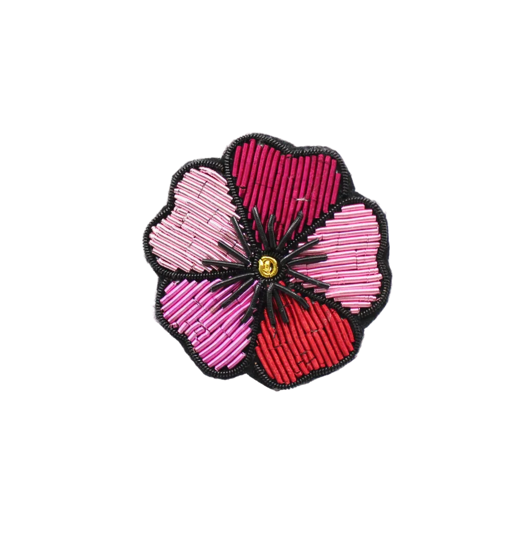 Pink Flower Brooch
