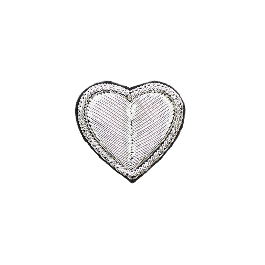 Silver Heart Brooch