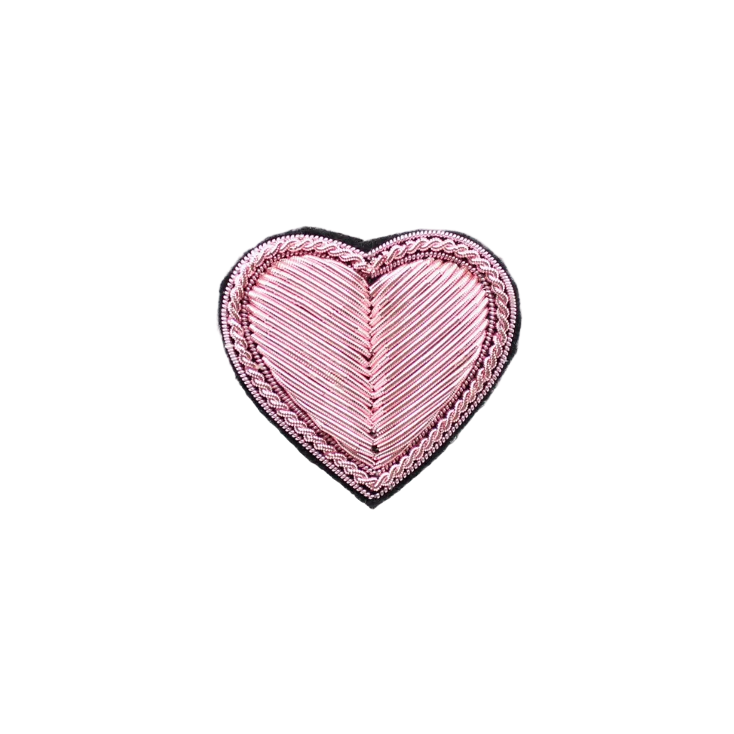 Pink Heart Brooch