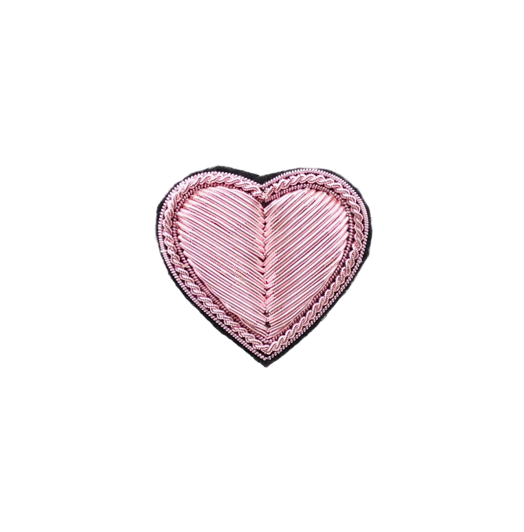 Pink Heart Brooch