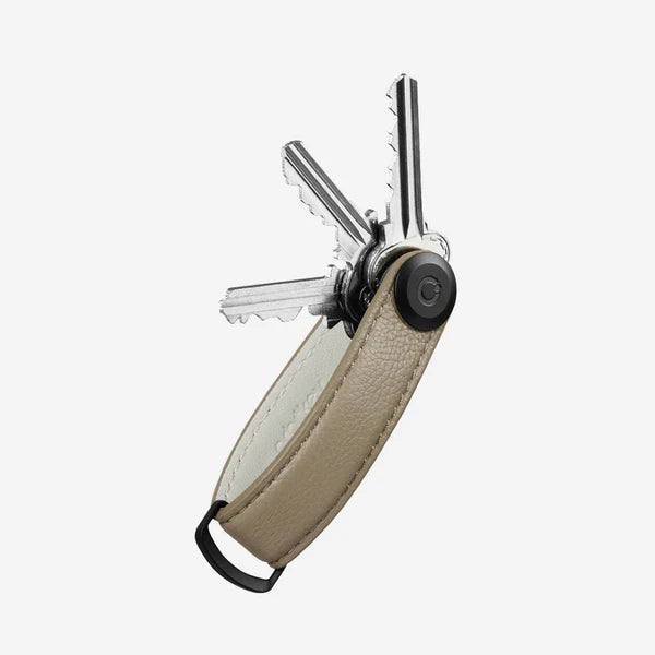 Key Organiser Pebbled Leather - Ecru