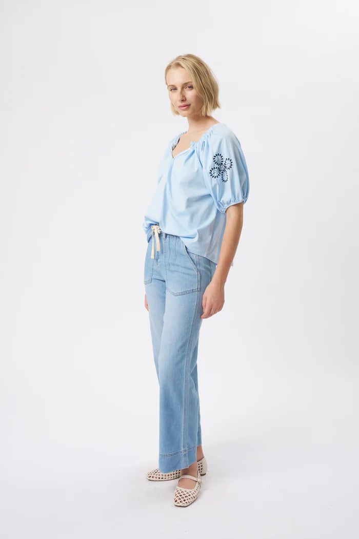 Sofia Pant - Sky Blue