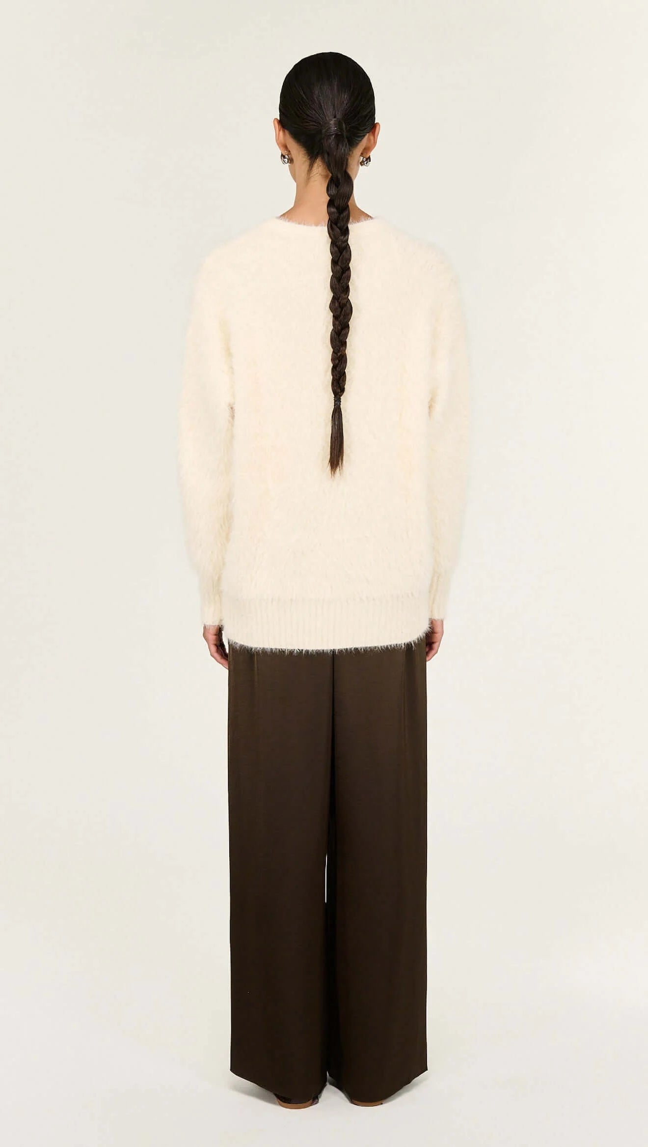 Noa Fluffy Oversize Jumper - Cream