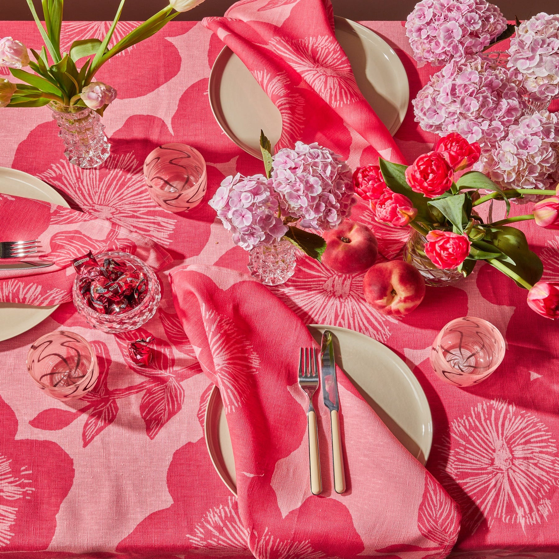 Tablecloth - Jardin Pink - Medium