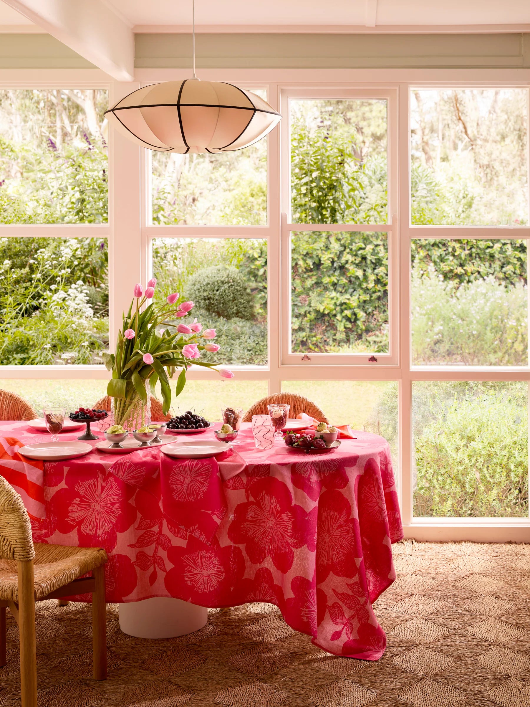 Tablecloth - Jardin Pink - Large