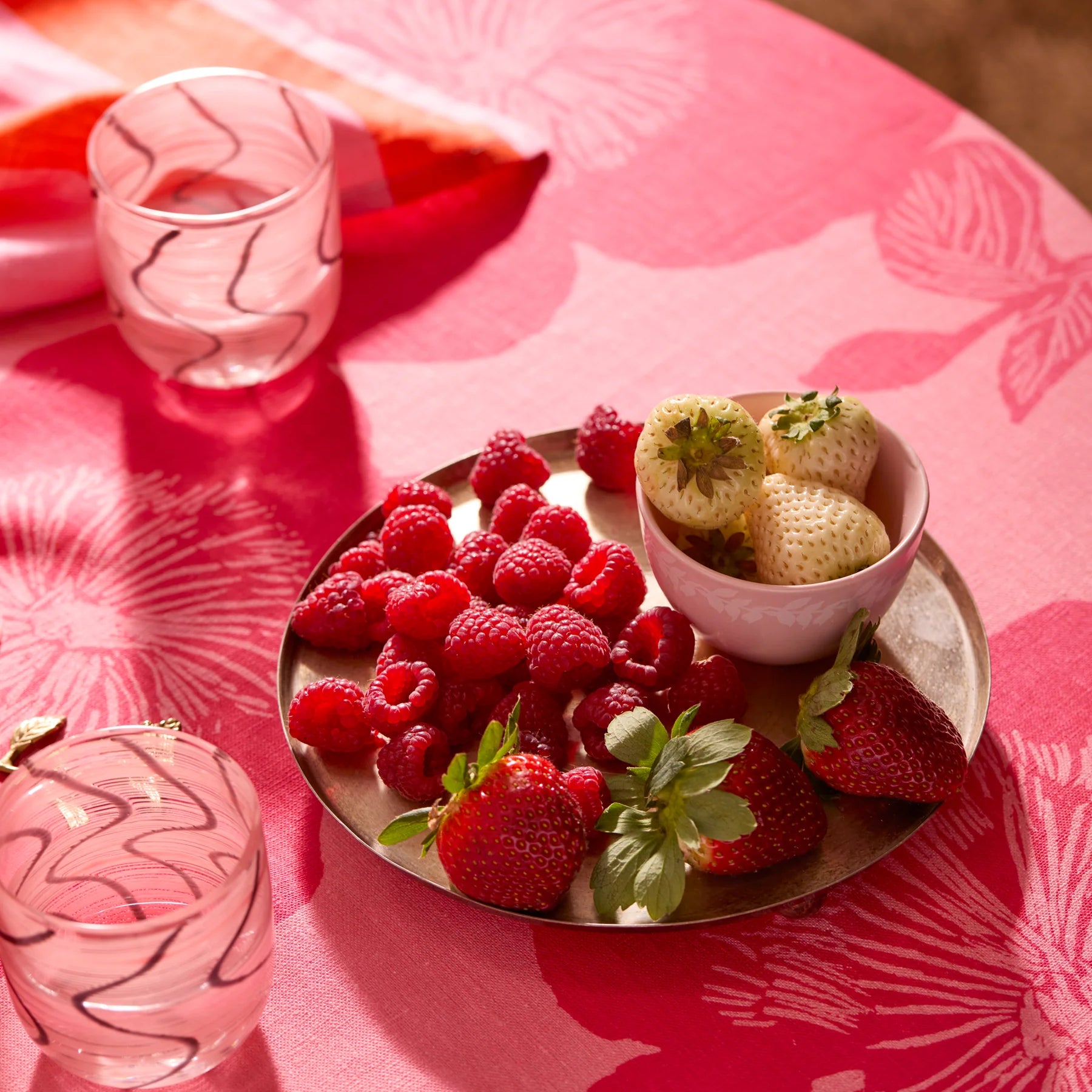 Tablecloth - Jardin Pink - Round
