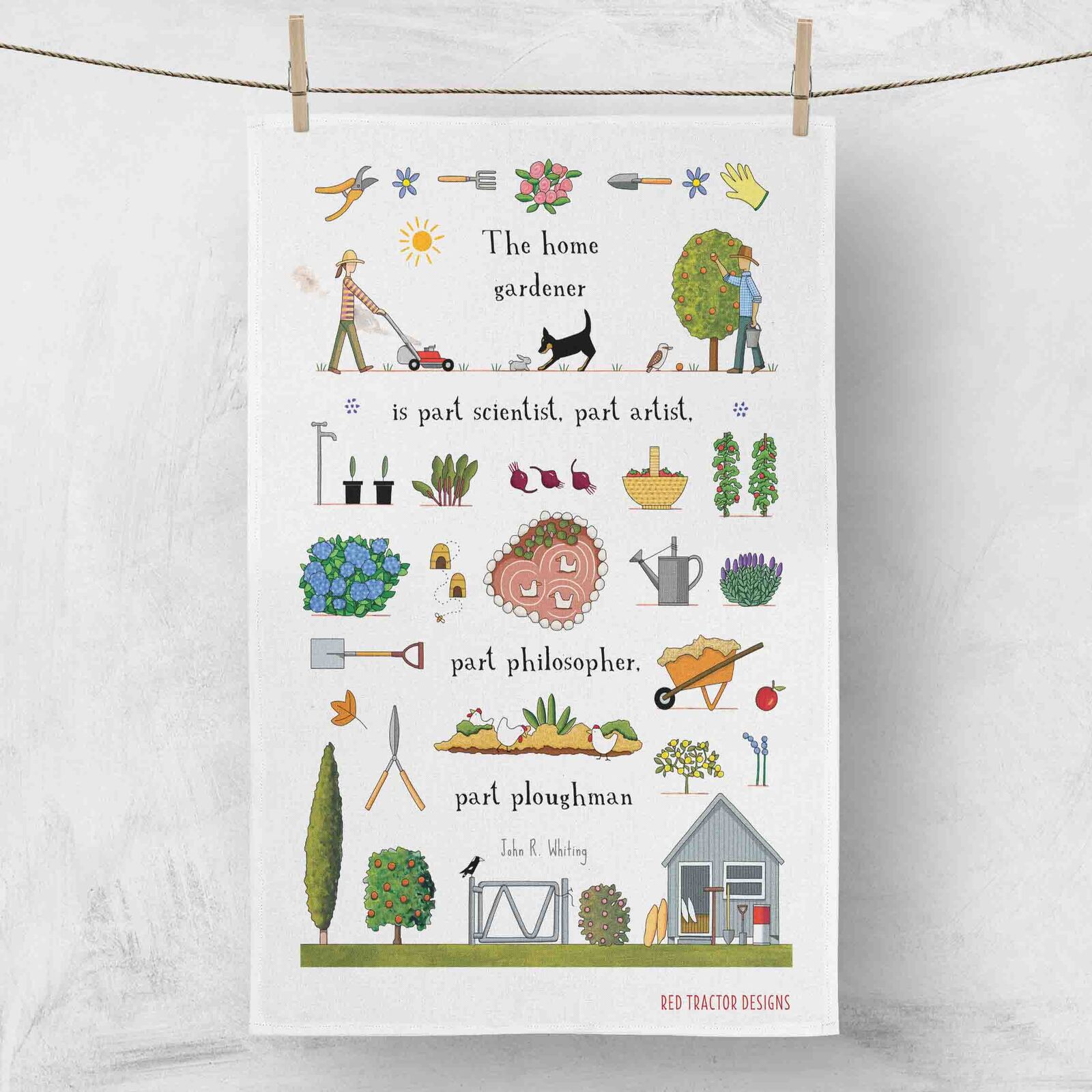 The Home Gardener Linen Tea Towel
