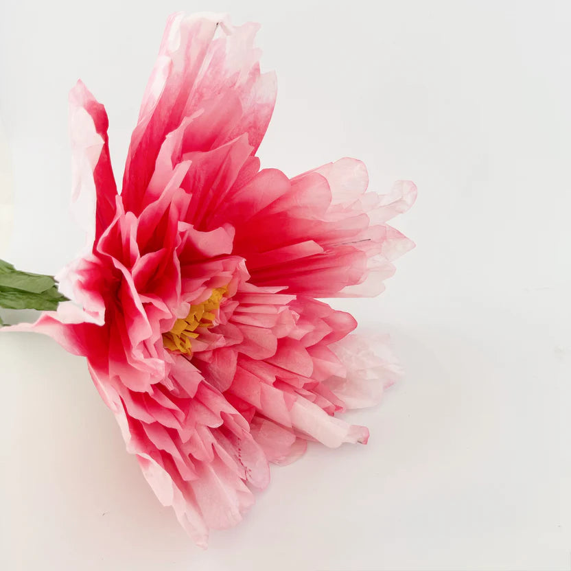 Dahlia Paper Flower - Fuschia