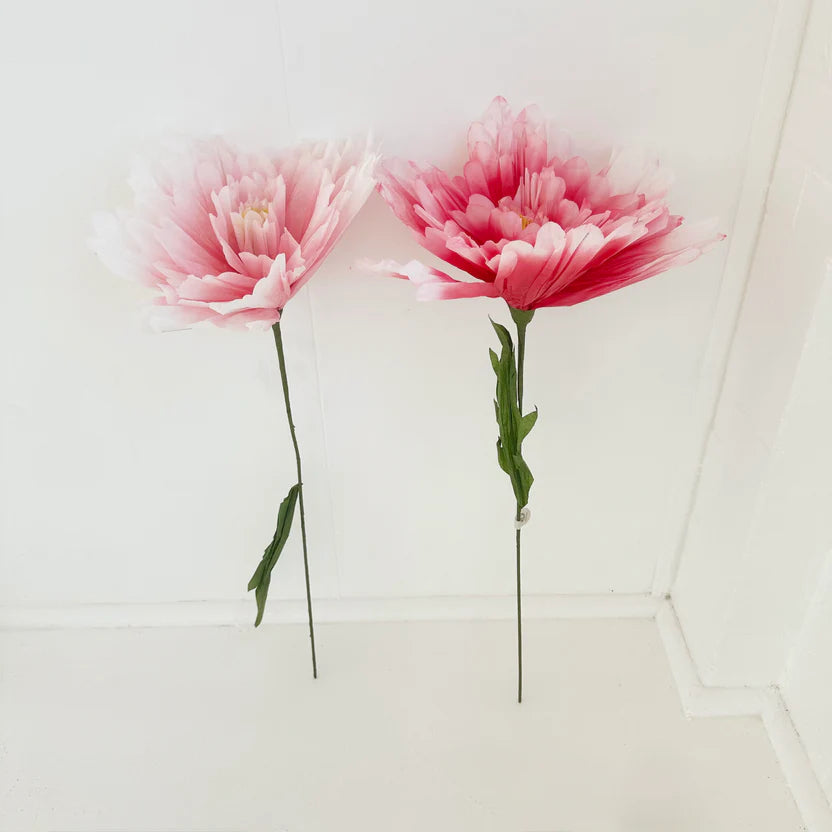 Dahlia Paper Flower - Fuschia