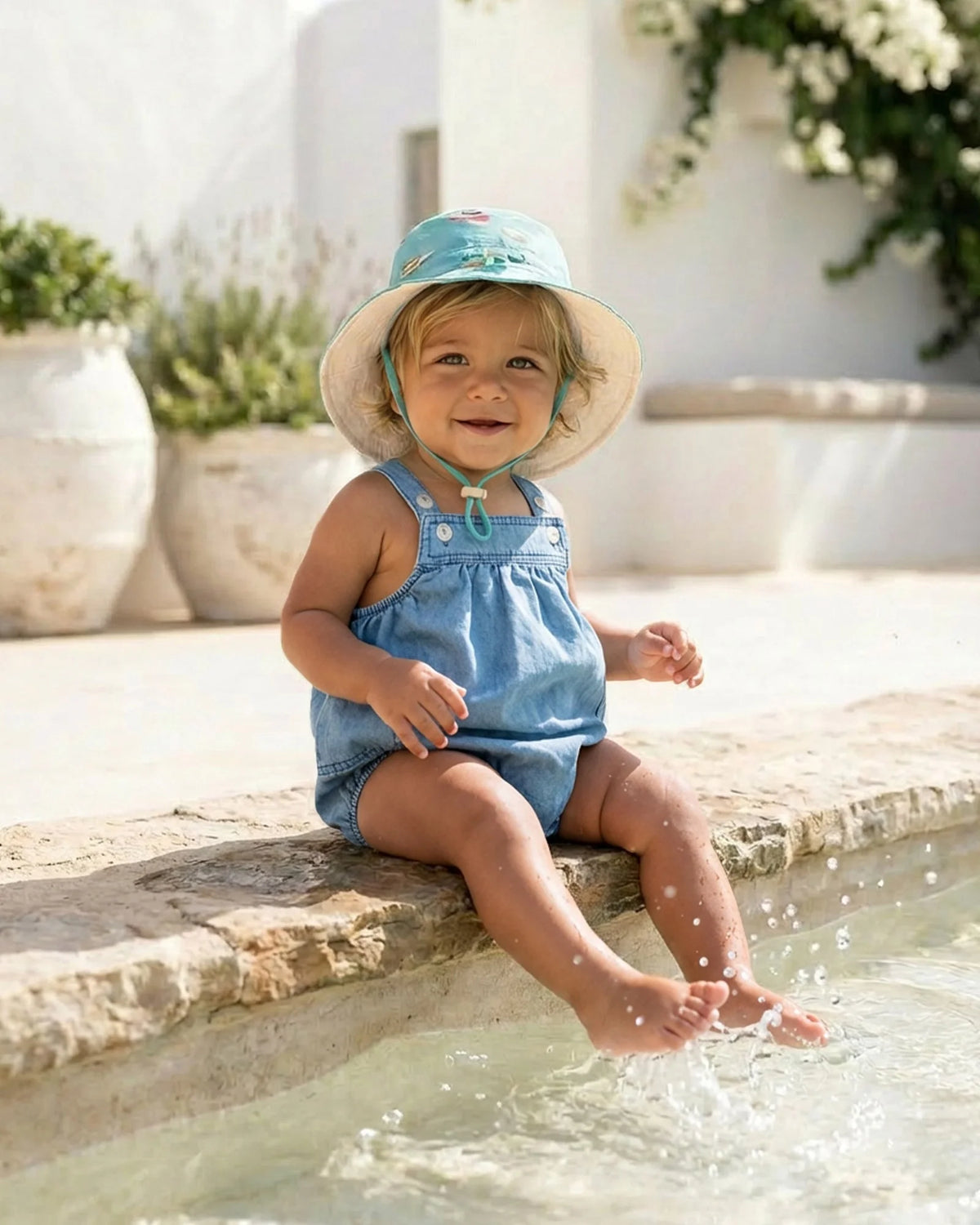 Baby Romper - Bubble Denim