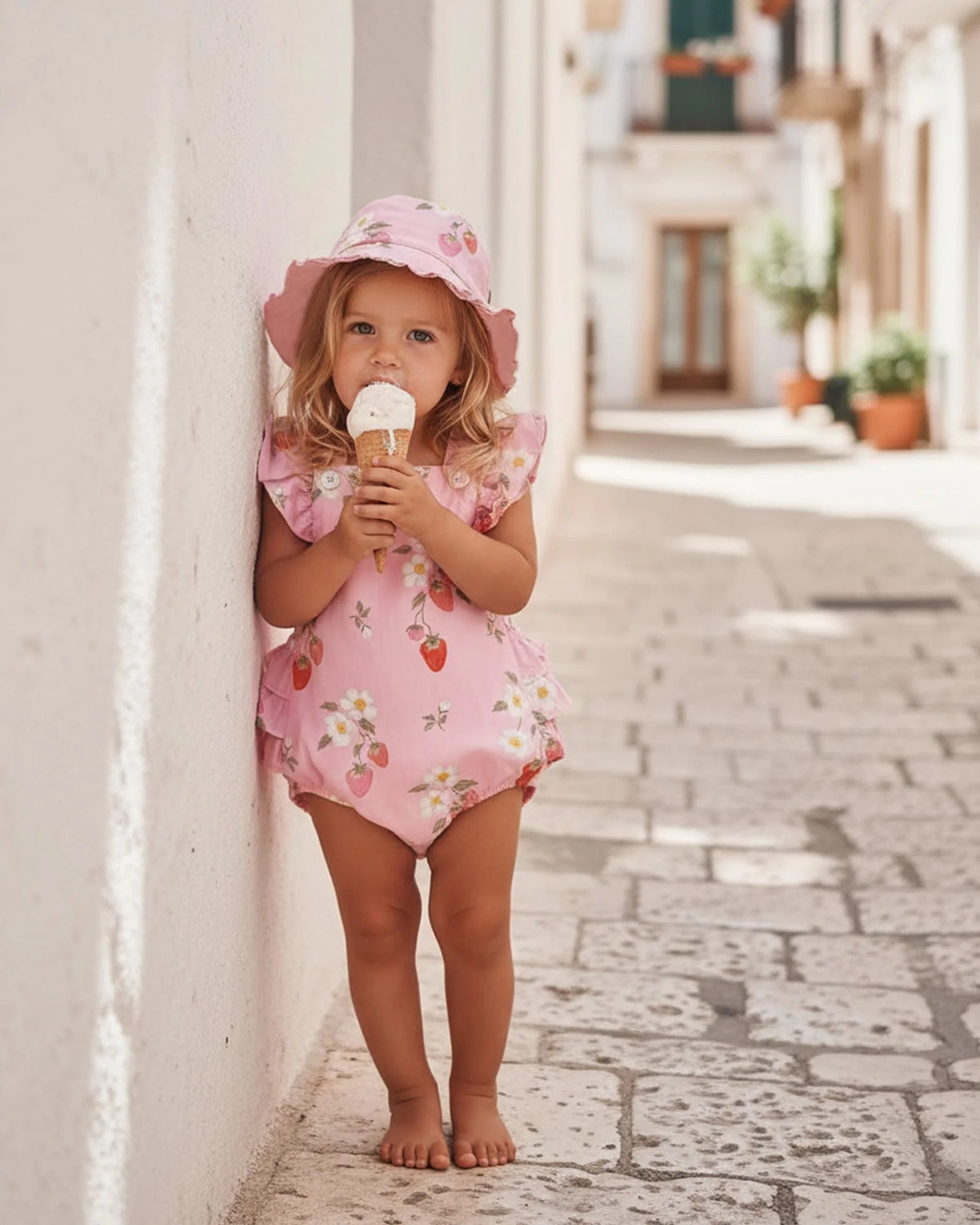 Baby Romper - Strawberry Fields