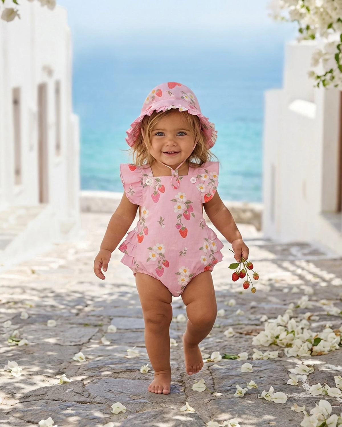 Baby Romper - Strawberry Fields