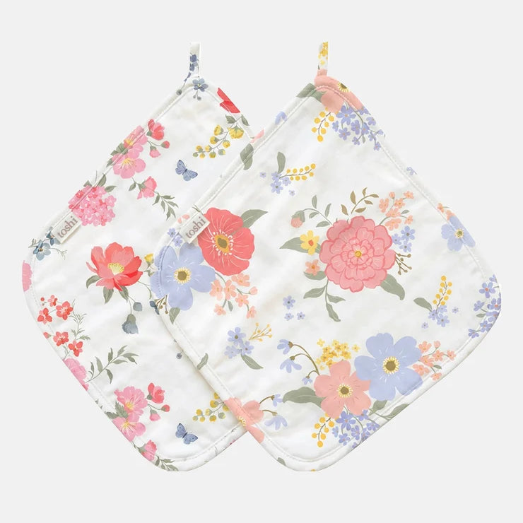 Baby Washcloth Muslin 2pcs - Arcadia Wild Garden