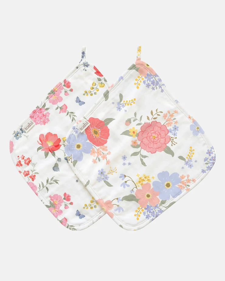 Baby Washcloth Muslin 2pcs - Arcadia Wild Garden