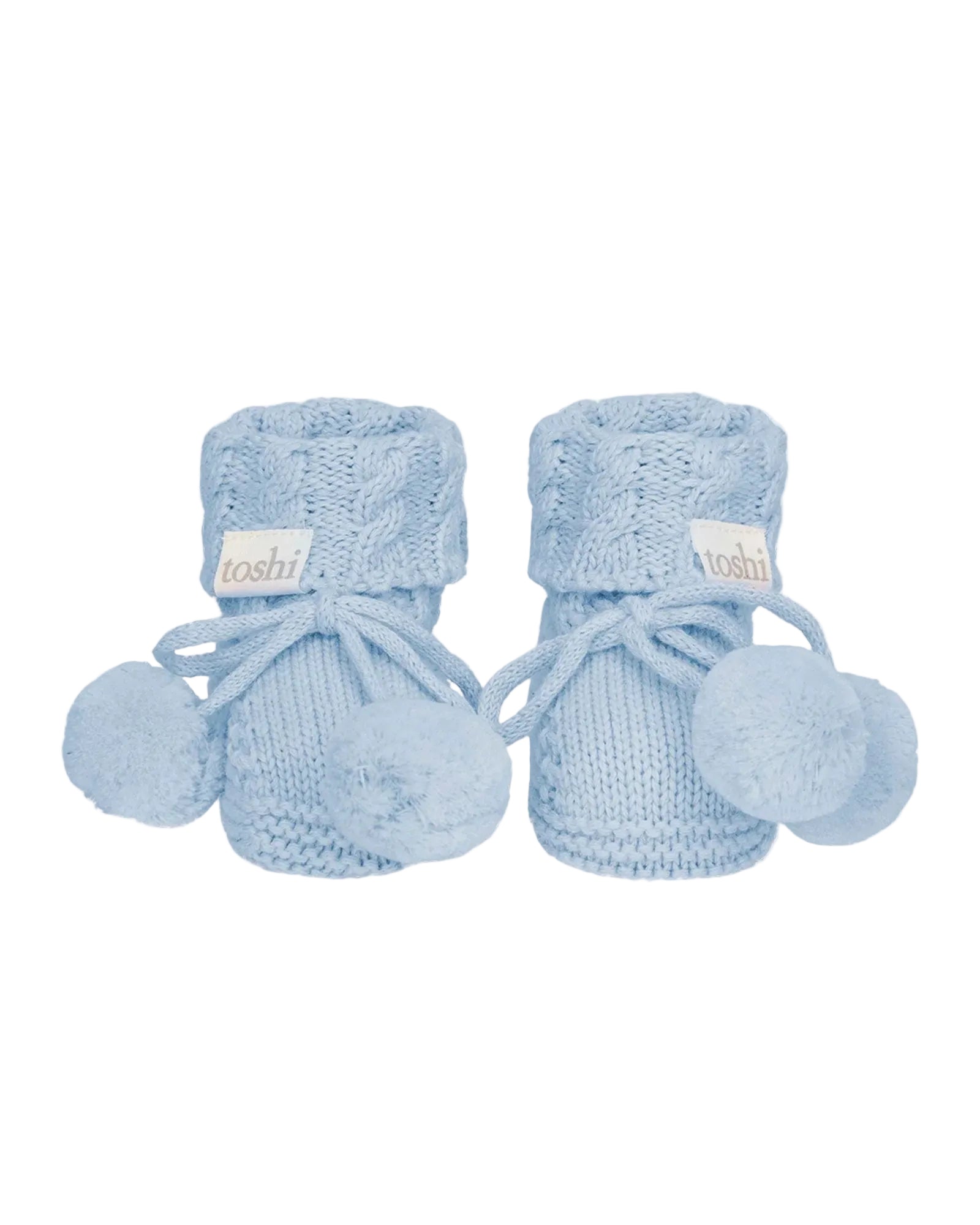 Organic Booties Yummy / Bluebell