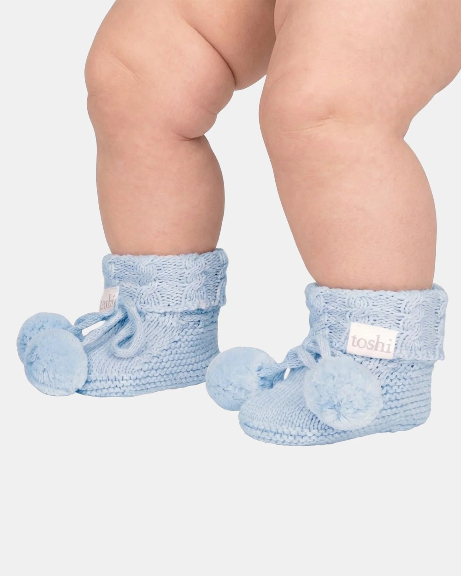 Organic Booties Yummy / Bluebell