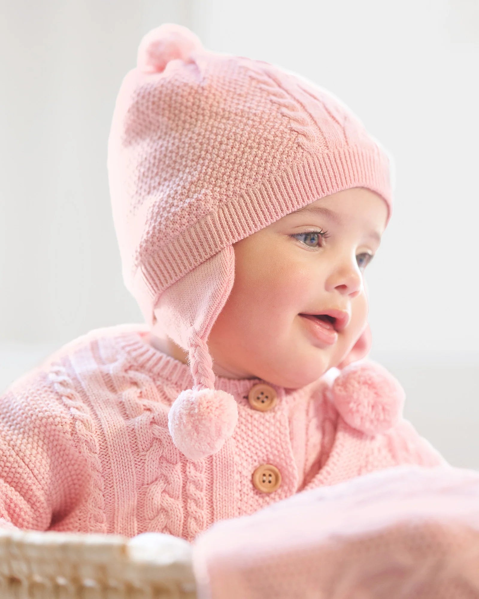 Organic Earmuff Yummy / Misty Rose