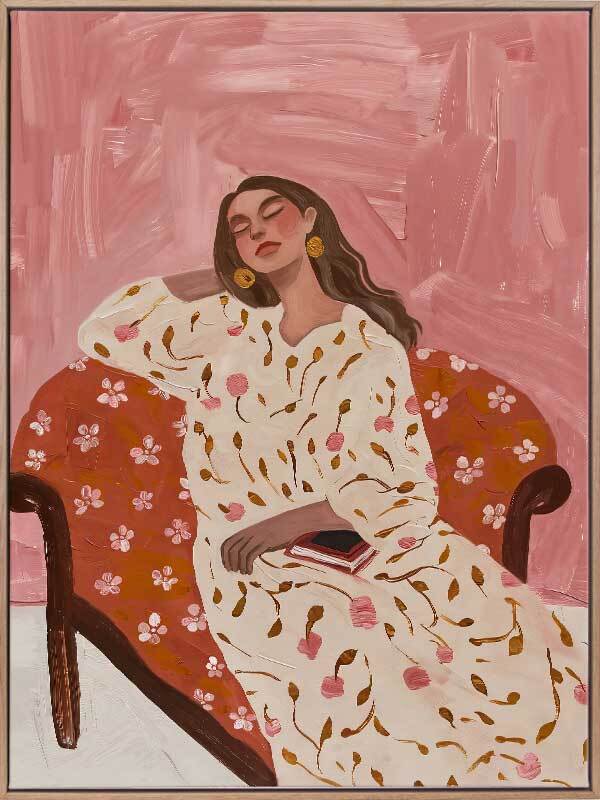 Lili - Oak Box Frame - 60 x 90cm - Portrait