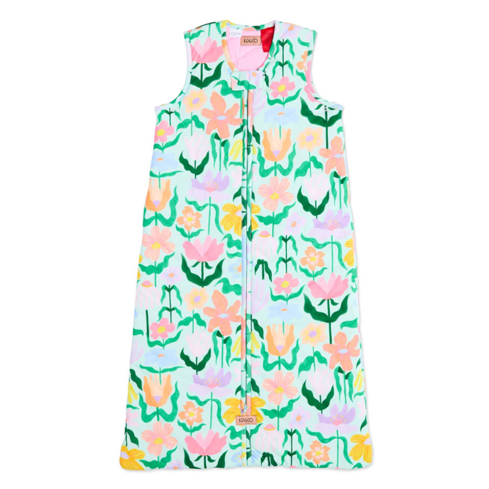 Popping Flowers Green Sleep Bag