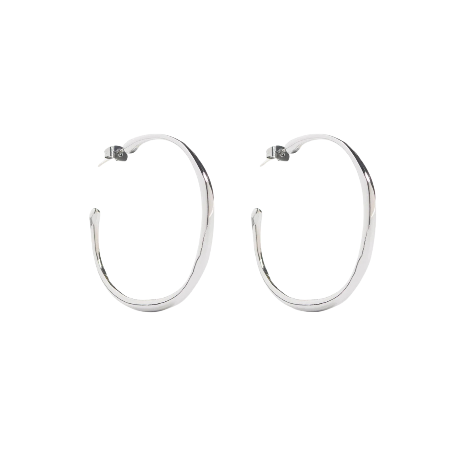 Niska - Silver Hoop Earring