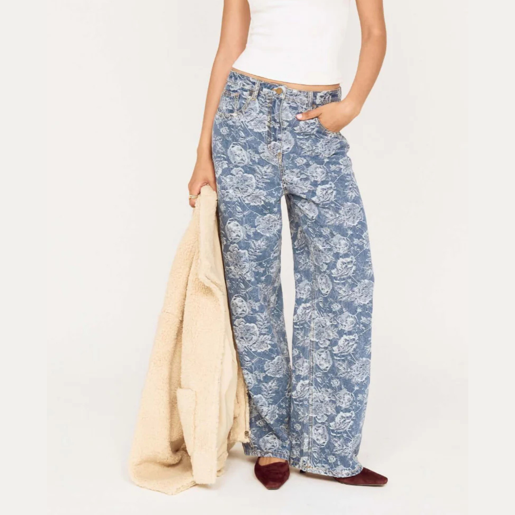Calla Denim Pant - Mid Indigo Wash