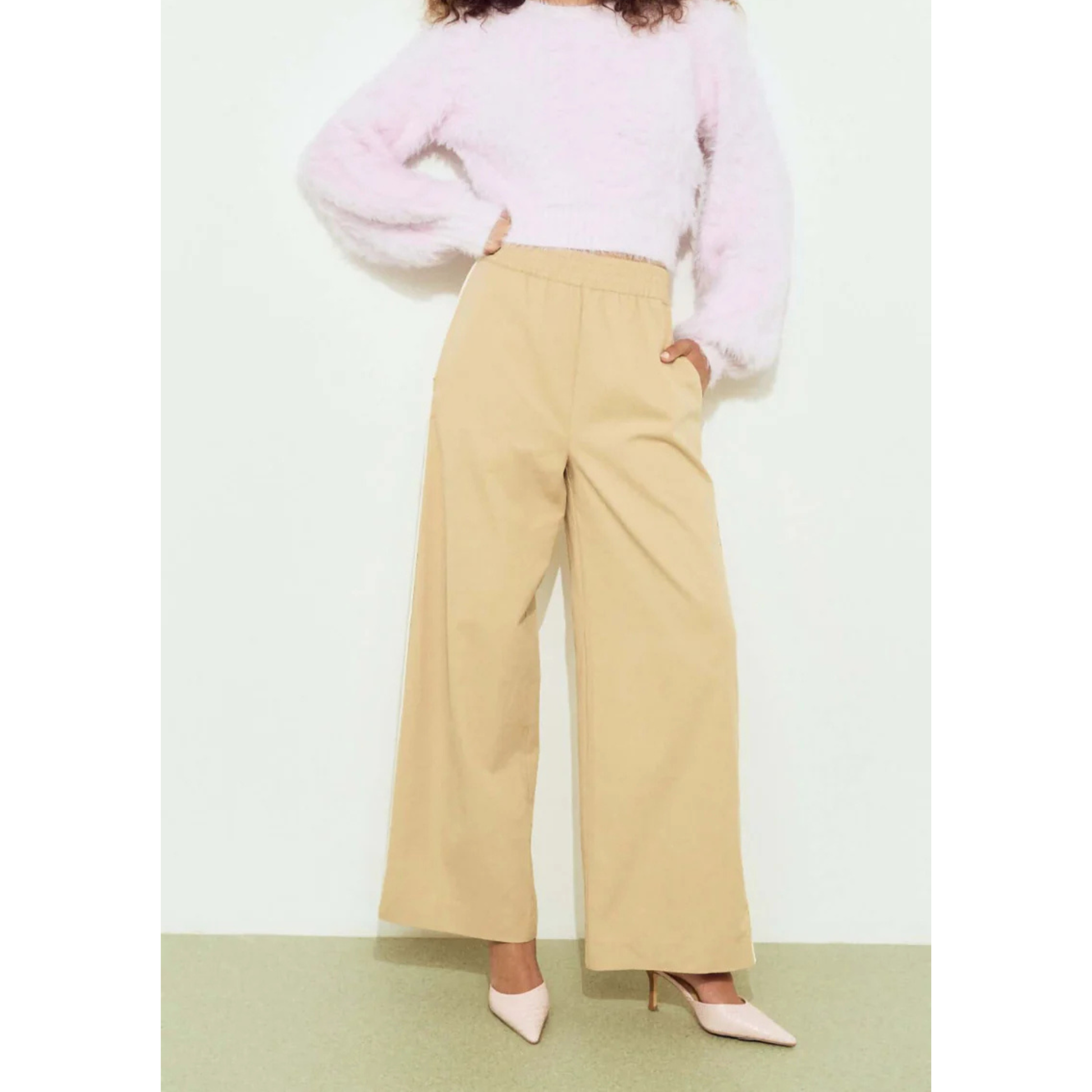 Elara Pull On Pant - Stone