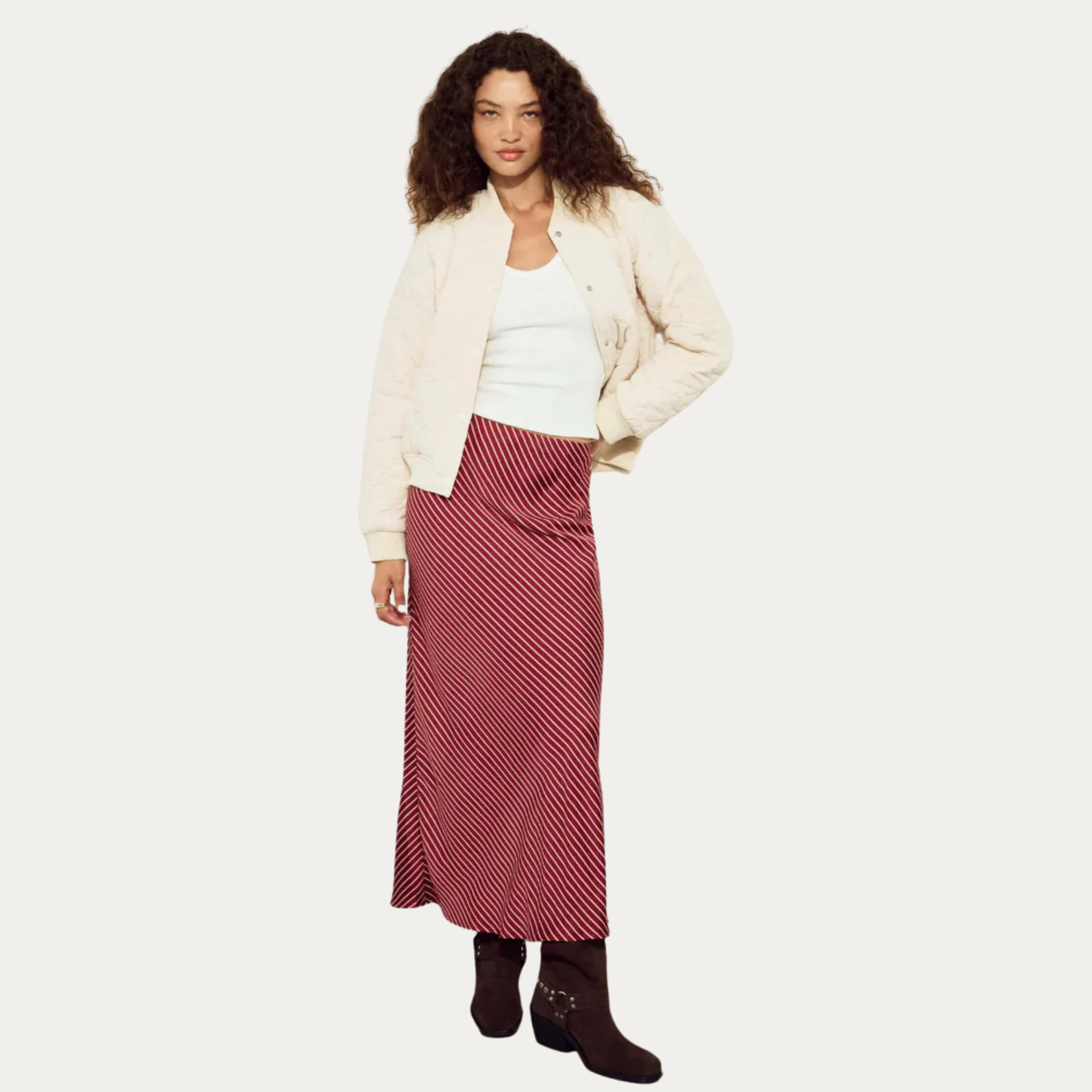 Leni Bias Midi Skirt