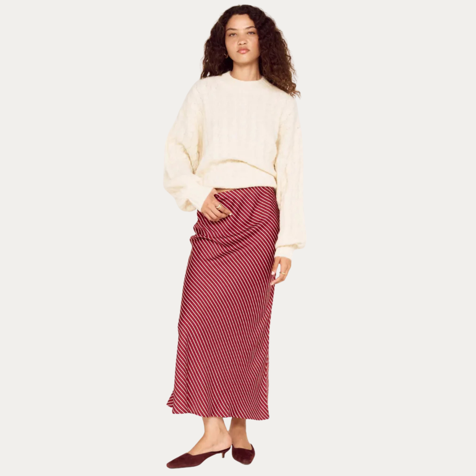 Leni Bias Midi Skirt