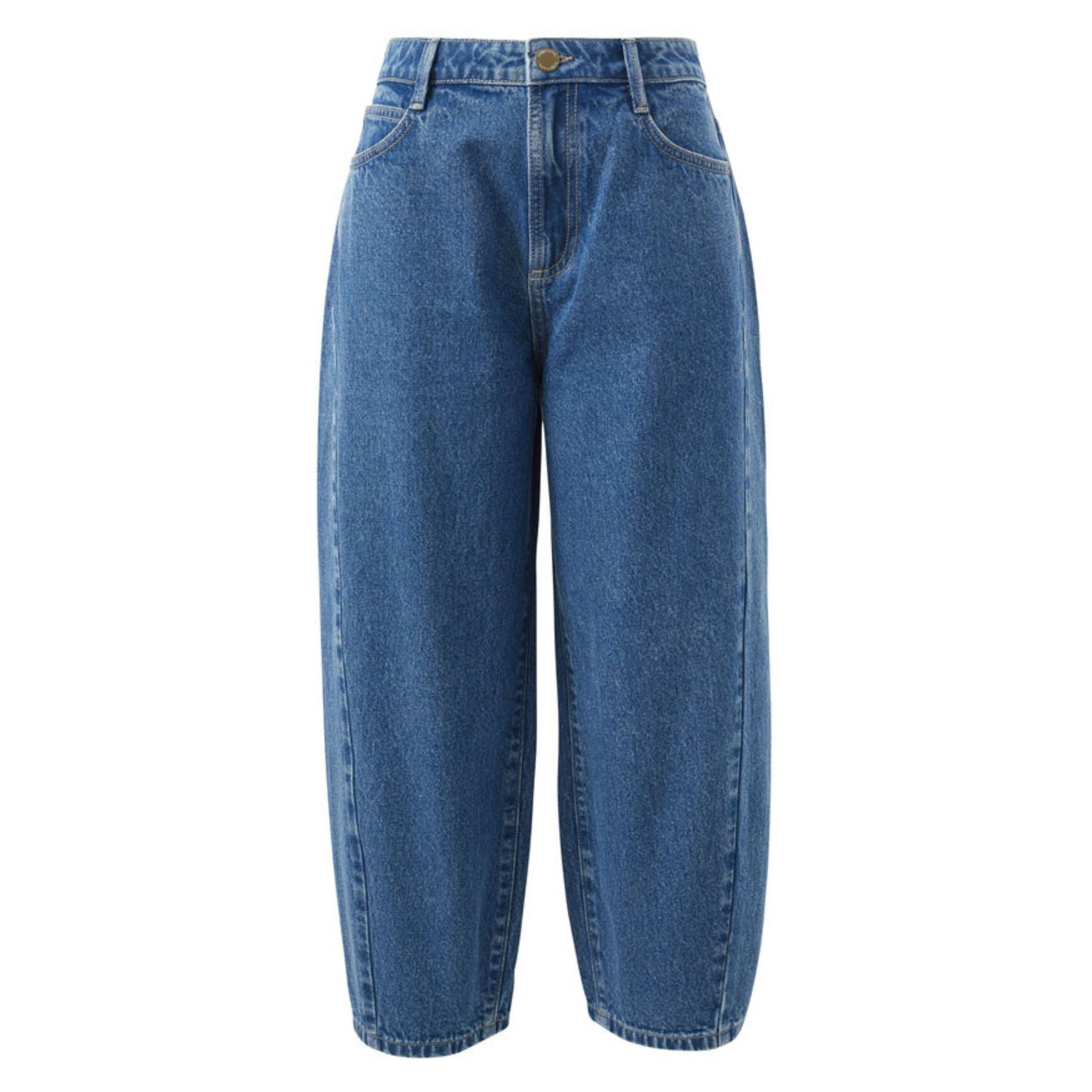 Maggie Tapered Barrel Jean - Fresh Indigo