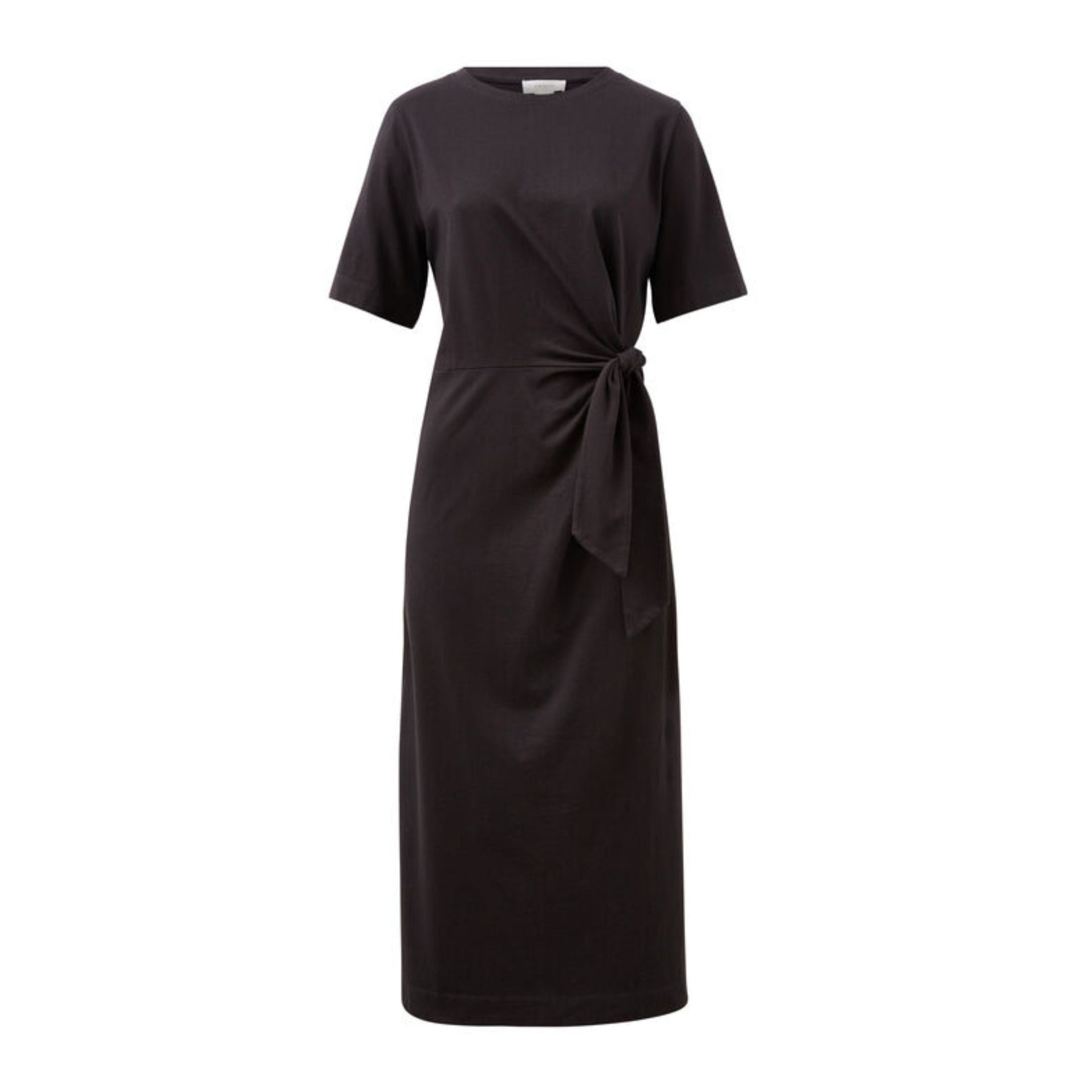 Allora Tie Midi Tee Dress - Phantom