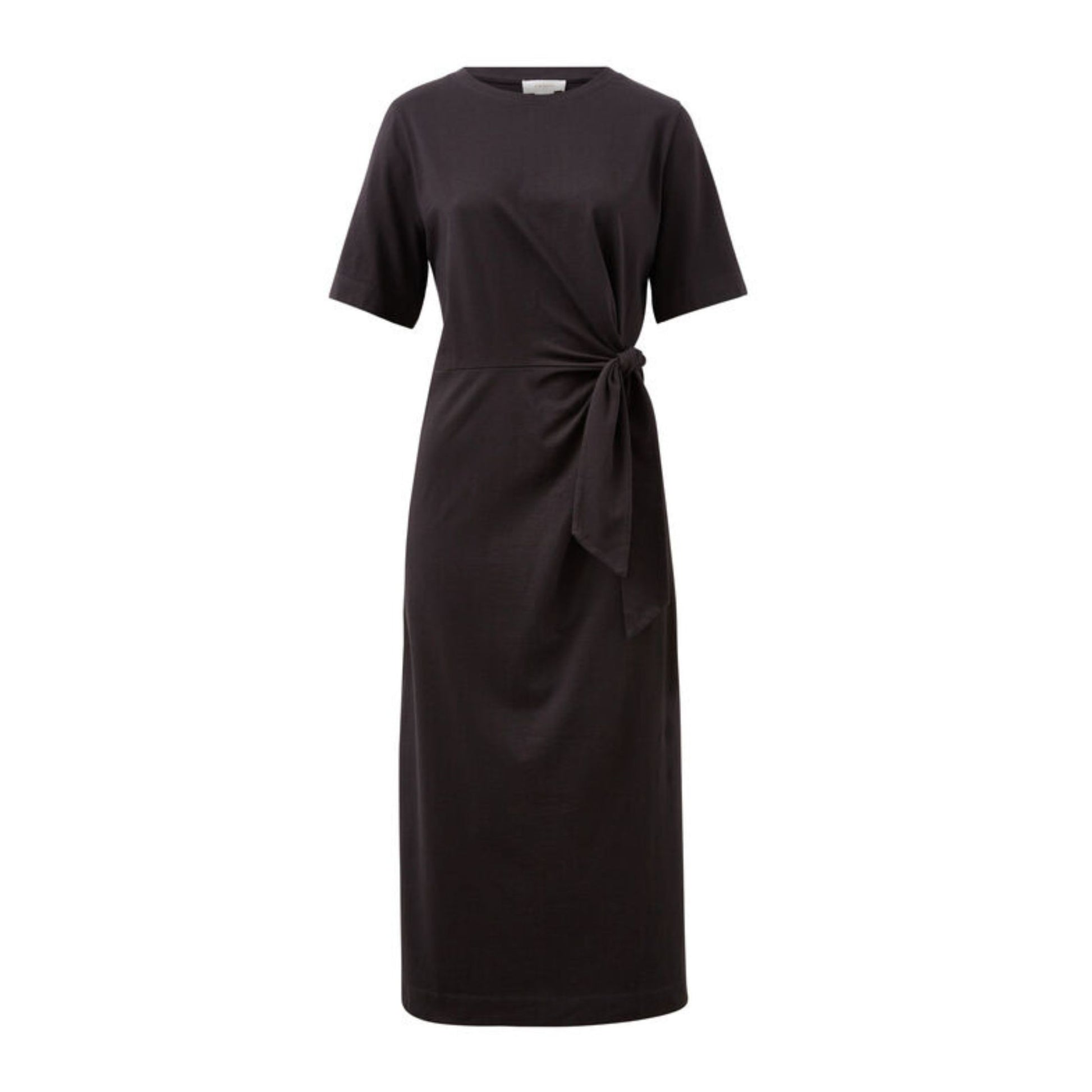 Allora Tie Midi Tee Dress - Phantom