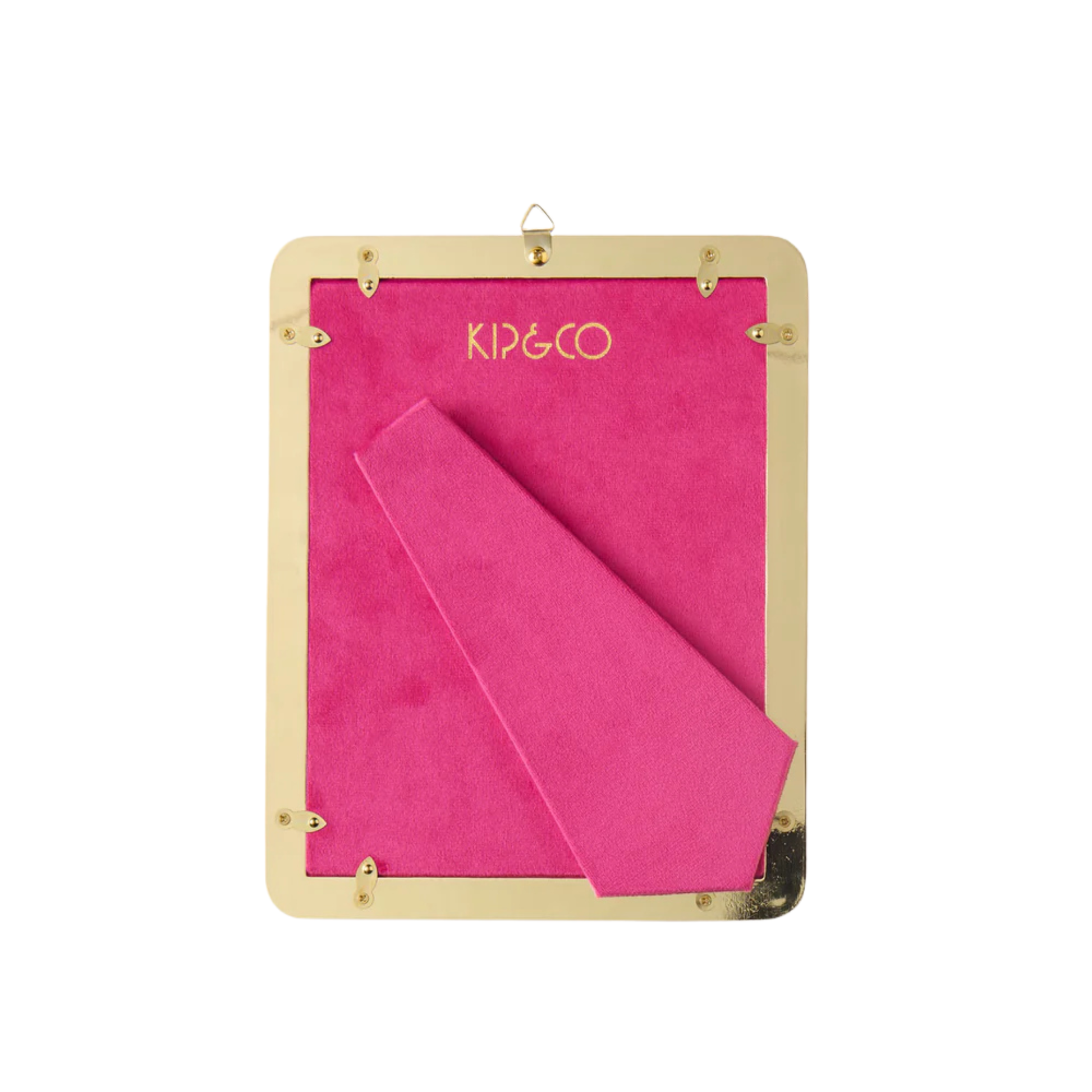 Desert Pink Heart Velvet Photo Frame 6" x 8"