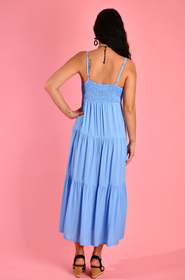 Ellie Midi Dress - Baby Blue