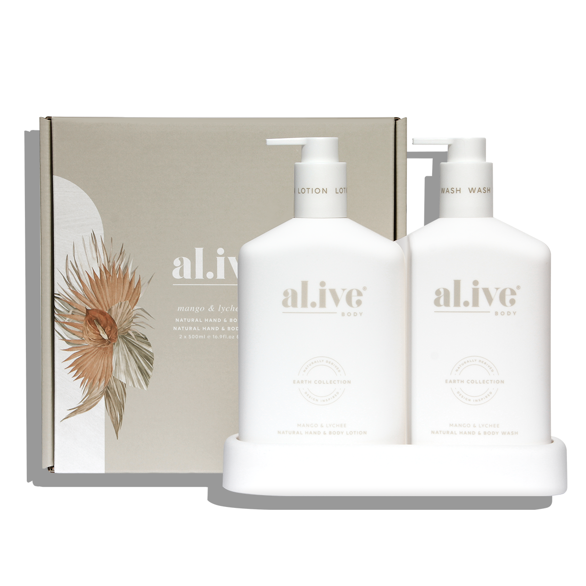 Hand Wash & Body Lotion Duo + Tray - mango & lychee