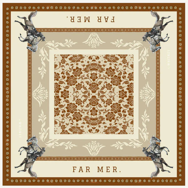 Paisley Palomino Bandana - Silk 65cm x 65cm
