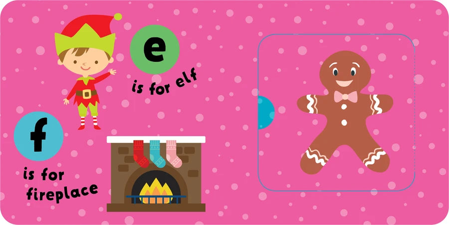 Lift-The-Flap Board Book - My Christmas ABC