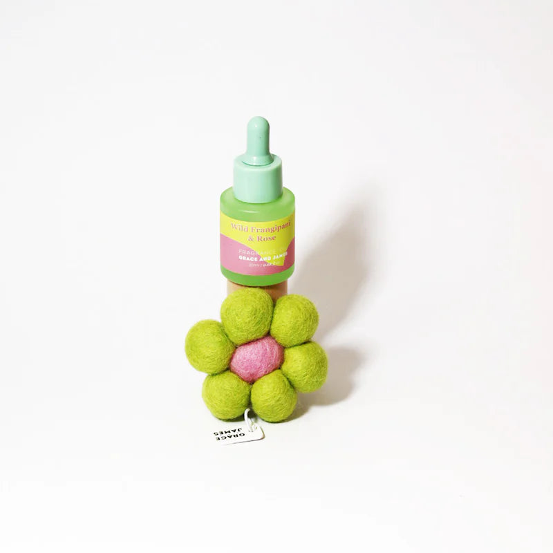 Wild Frangipani & Rose - Felt Air Freshener