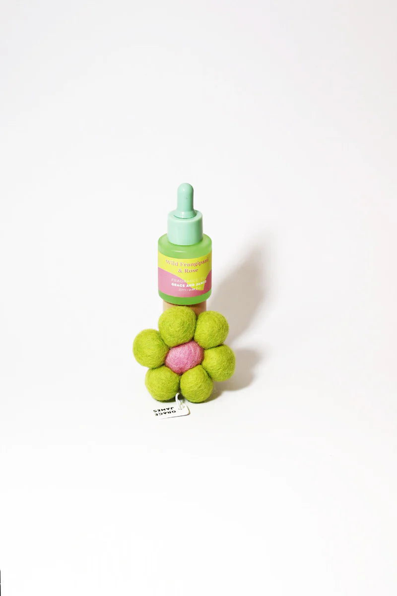 Wild Frangipani & Rose - Felt Air Freshener