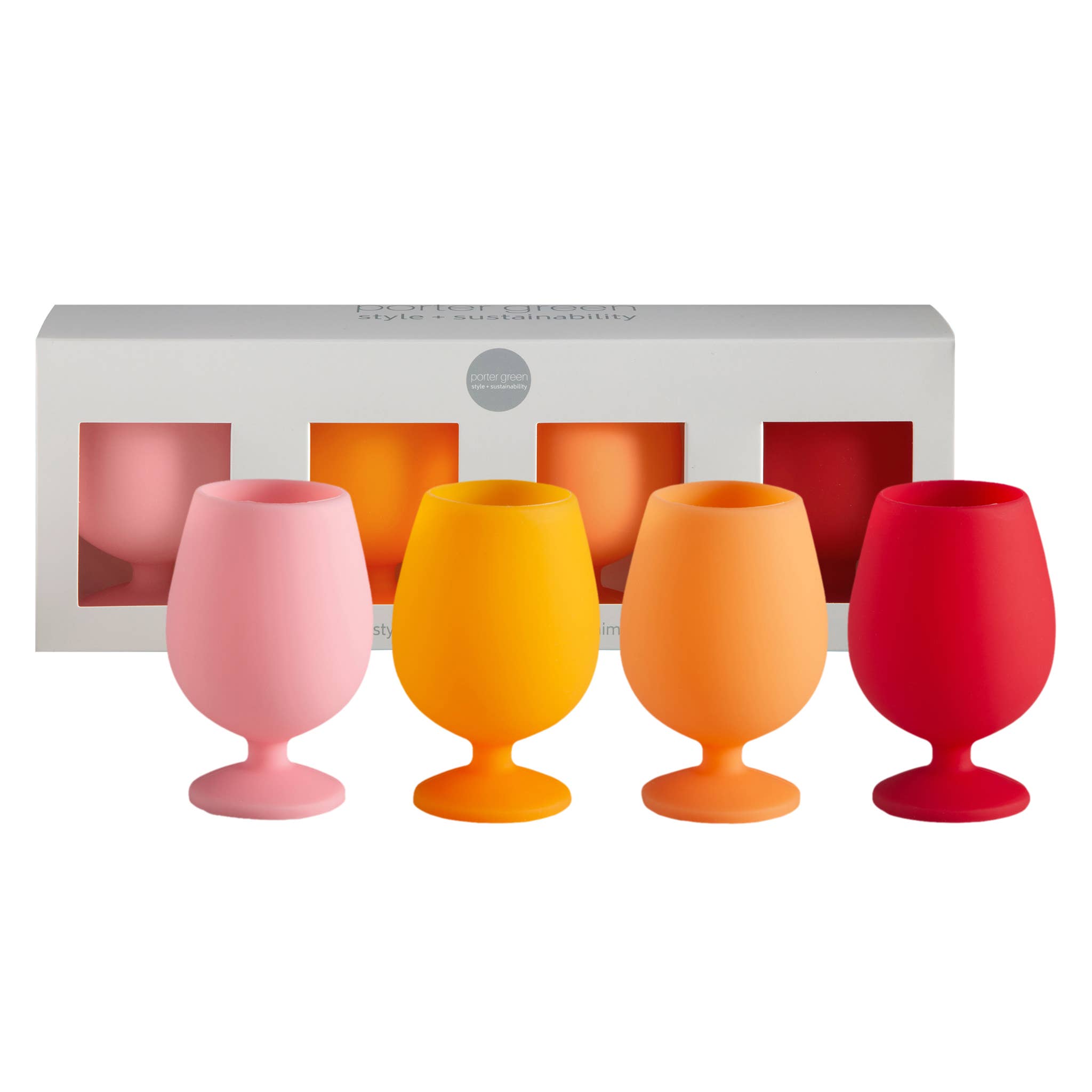 Stemm - Sunset - Silicone Unbreakable Wine Glasses