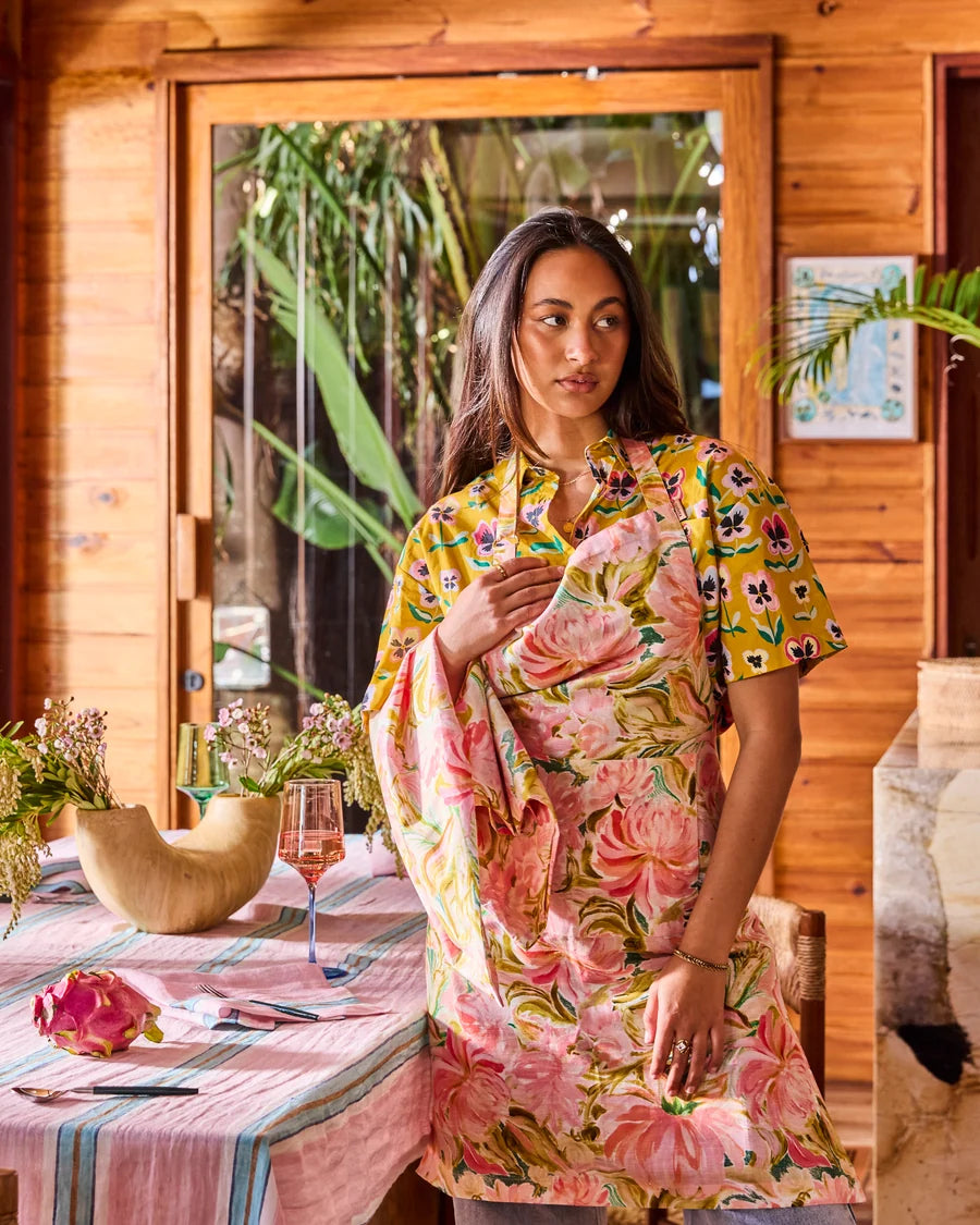 Warm Floral Breeze Apron