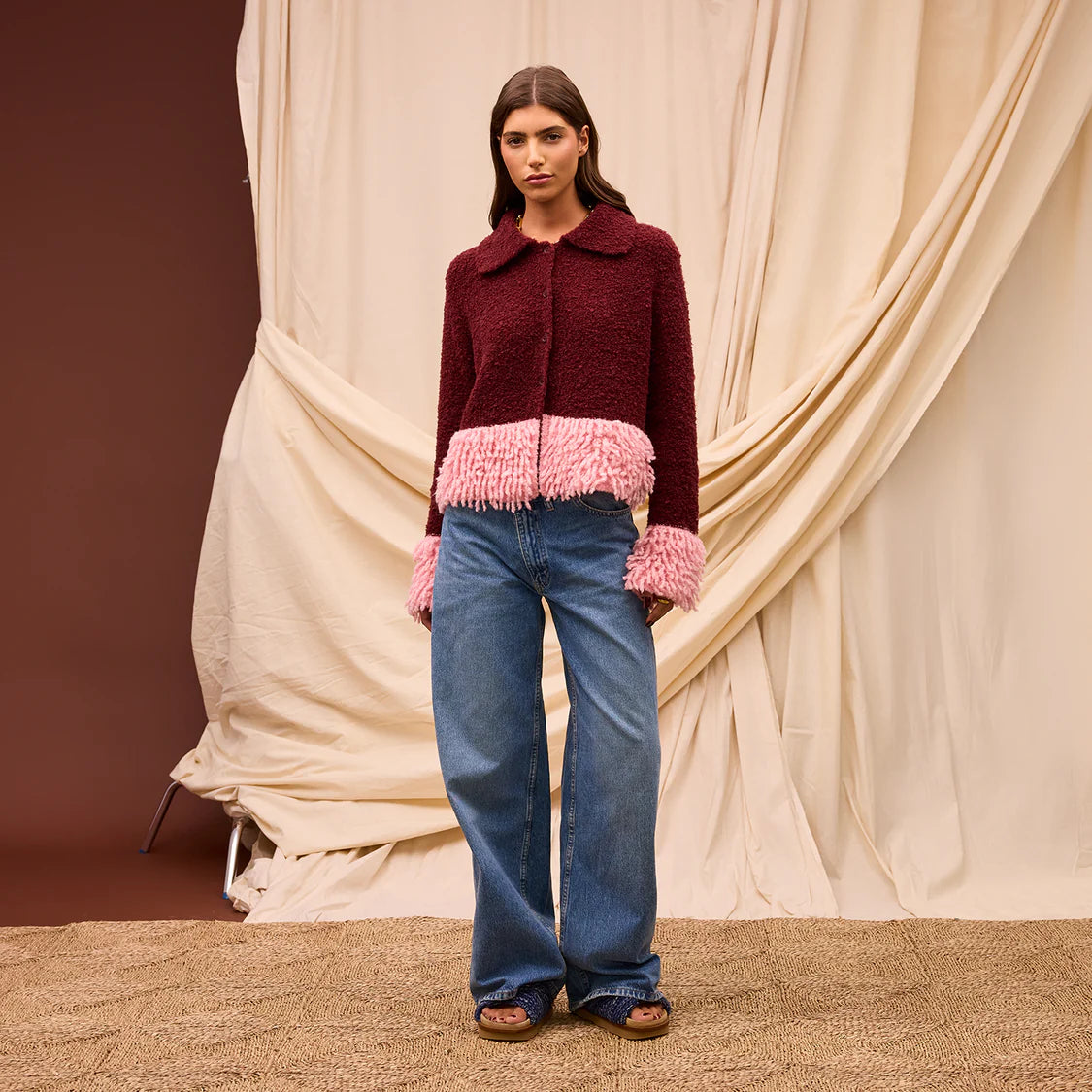 Thalia Cardigan - Rosewood