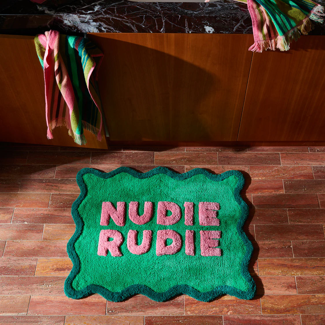 Amalie Nudie Rudie Bath Mat - Spring Green