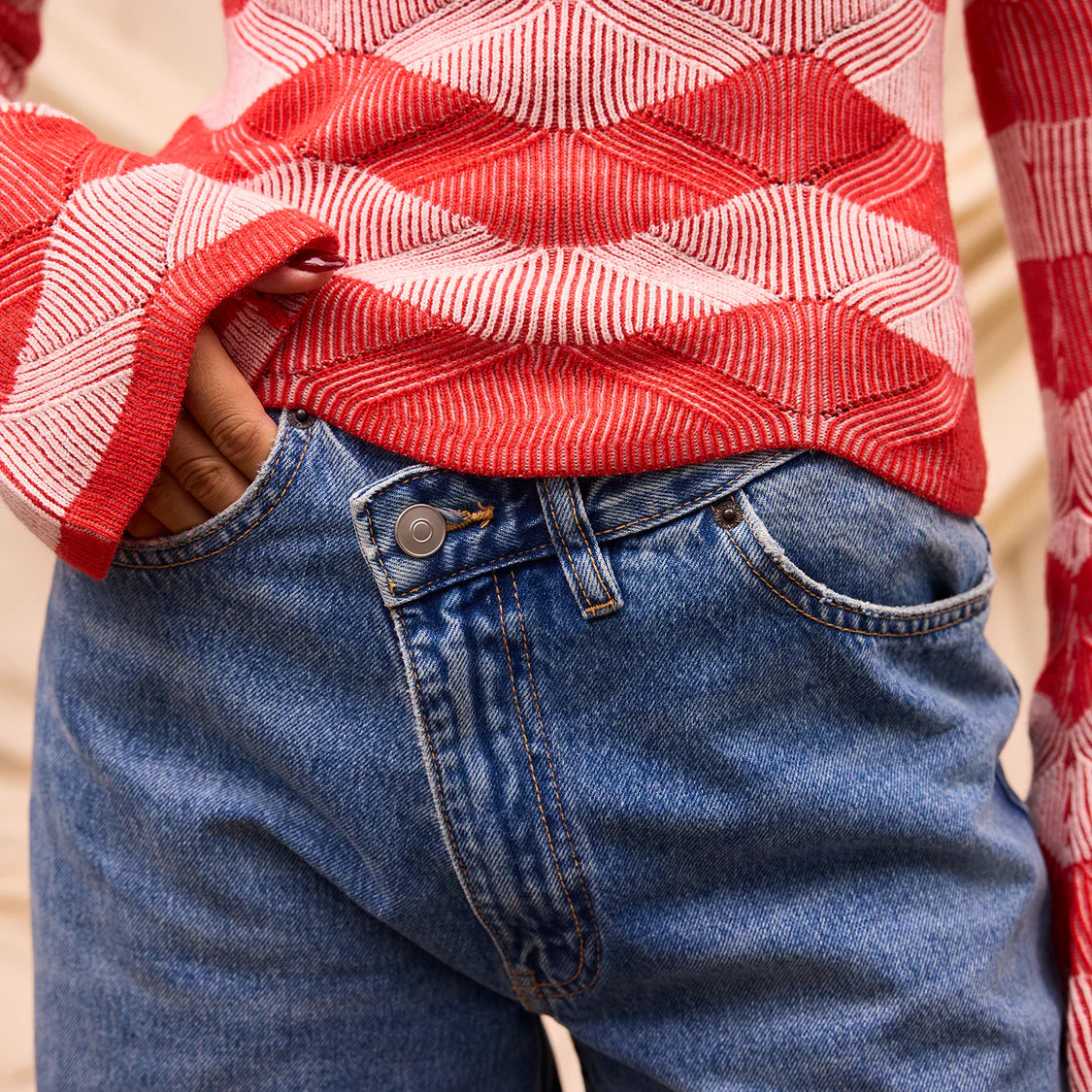 Ingrid Knit Top - Vermillion