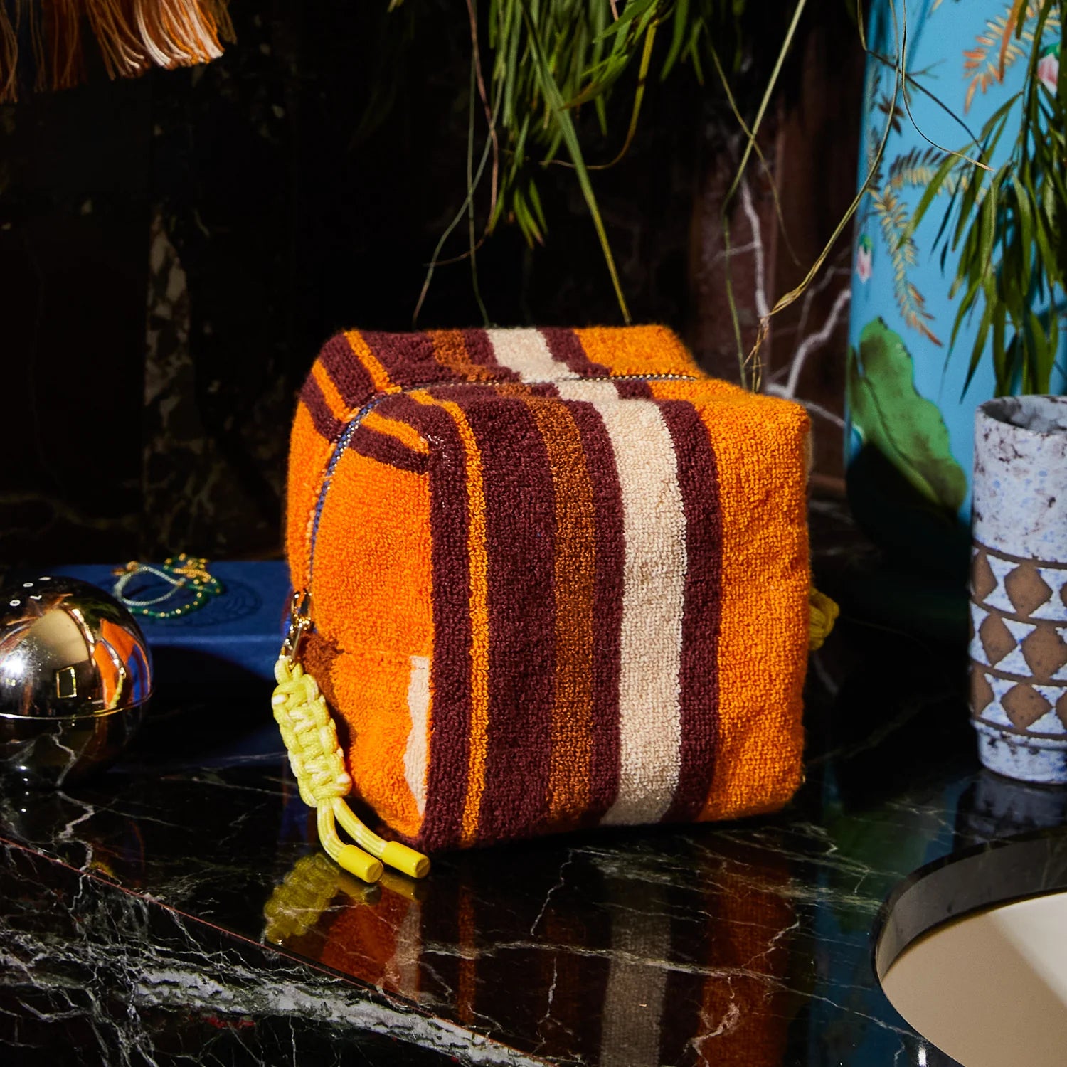 Nicolette Terry Pouch - Russet  - Small