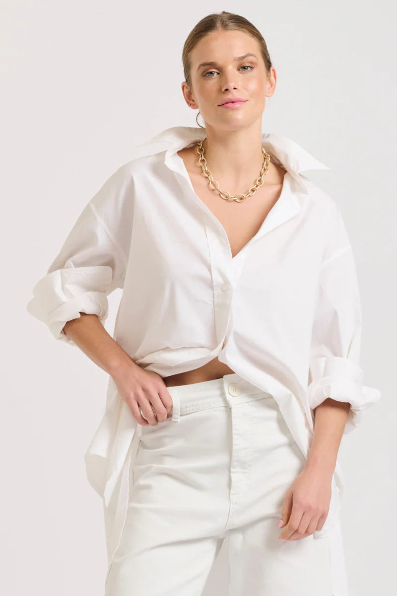 The Boyfriend Oversized Shirt - White