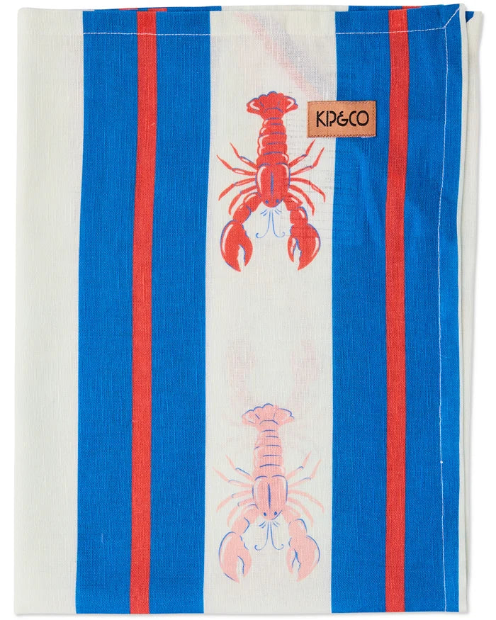 Lobster Fan Club Tea Towel