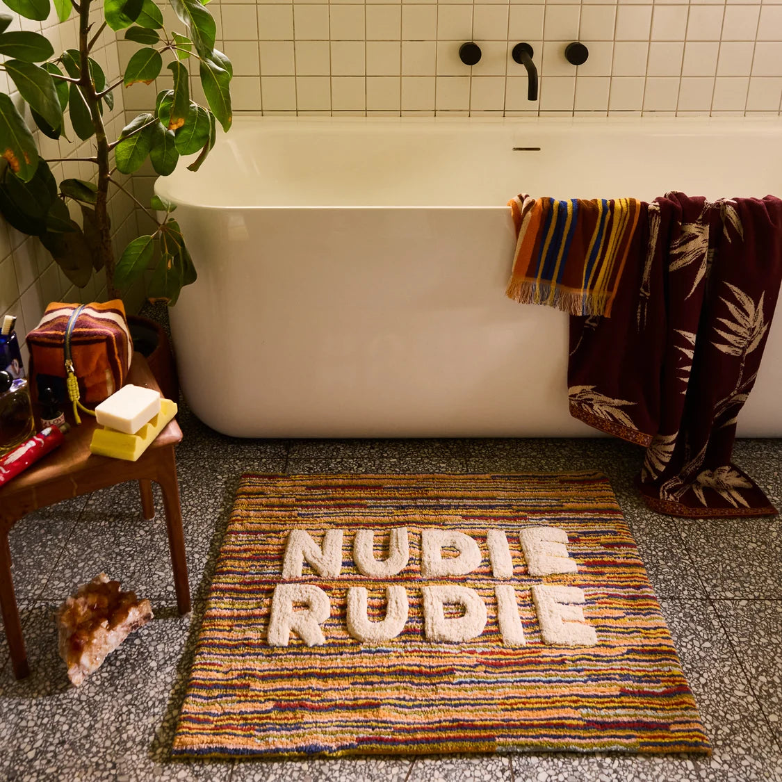 Tula Nudie Bath Mat - Burnt Sienna