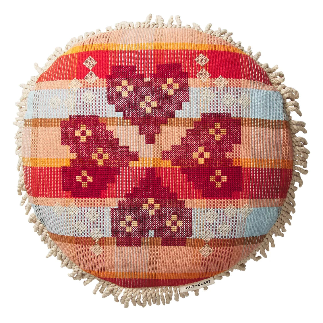 Shiloh Crossed Stitched Embroidered Cushion